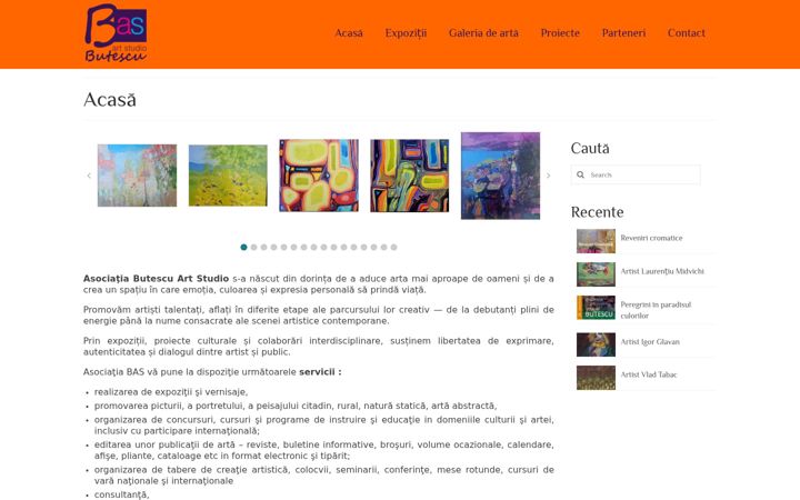 Screenshot of bas.arts.ro