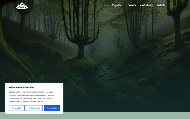 Screenshot of basajaunfilmak.com