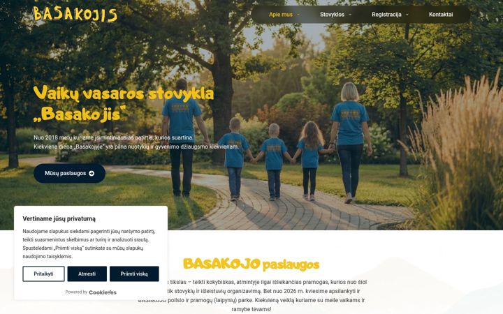 Screenshot of basakojis.lt