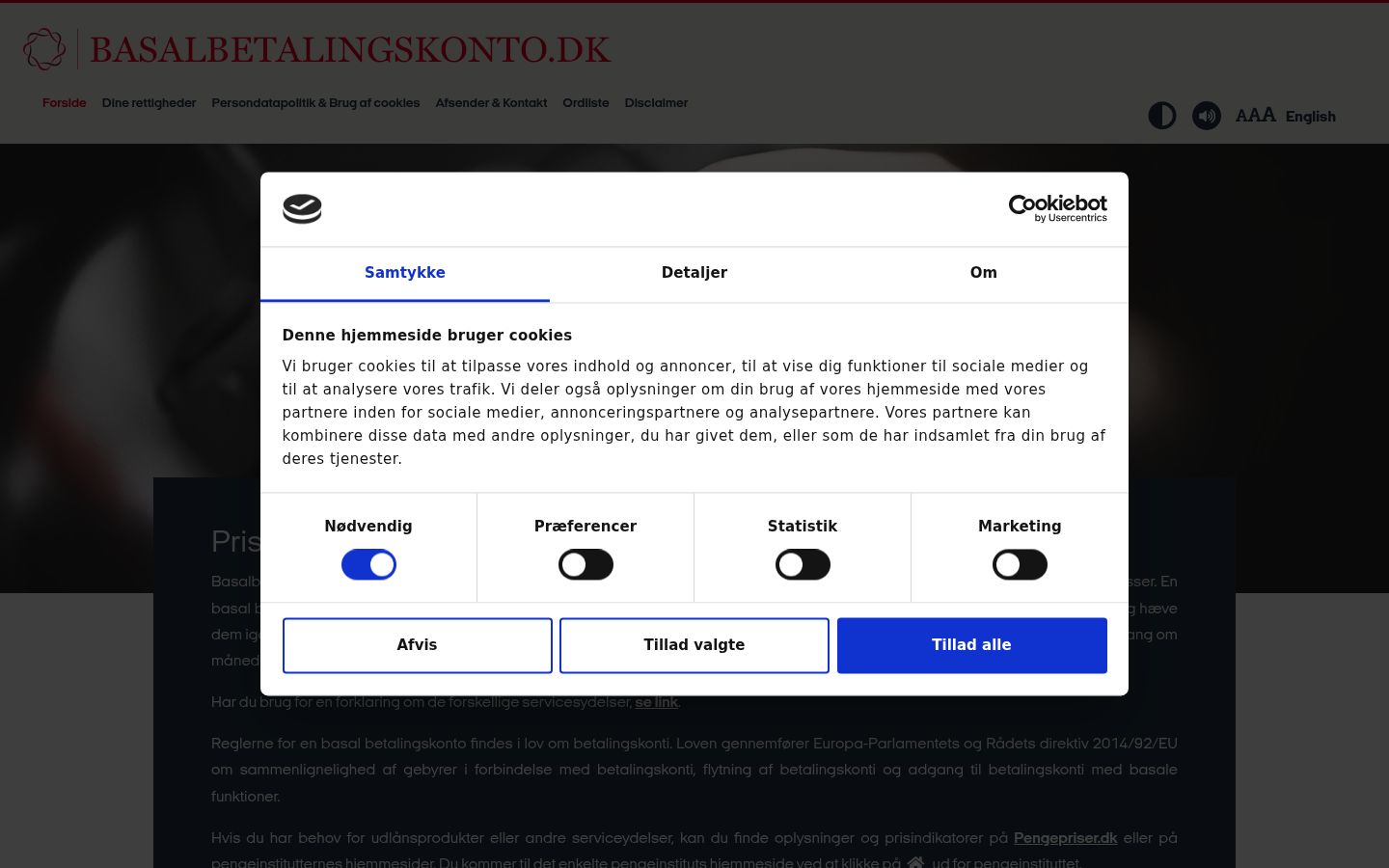Sutikimo reklamjuostės, rodytos prieš bet kokią sąveiką, ekrano kopija