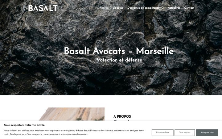 Screenshot of basalt-avocats.fr