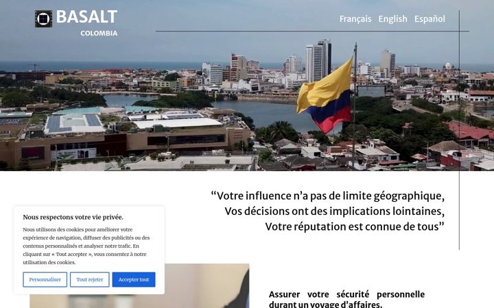 Screenshot of basalt-colombia.com