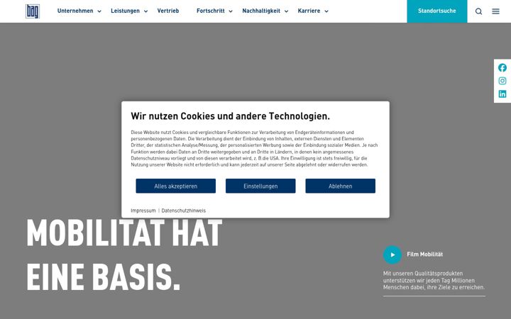 Screenshot of basalt.de