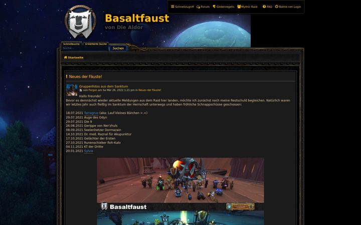 Screenshot of basaltfaust.de