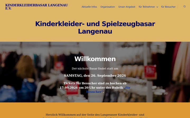 Screenshot of basar-langenau.de
