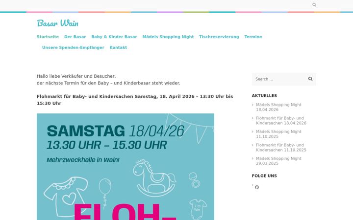 Screenshot von basar-wain.de
