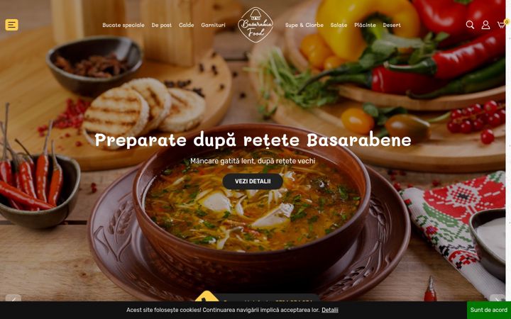 Screenshot of basarabiafood.ro