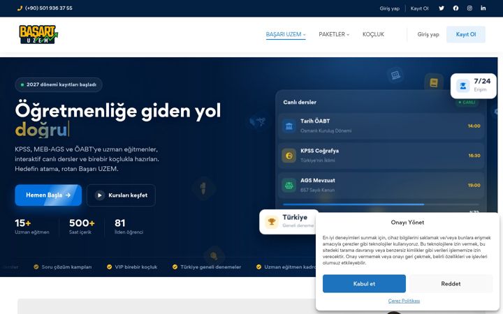 Screenshot of basariuzem.com