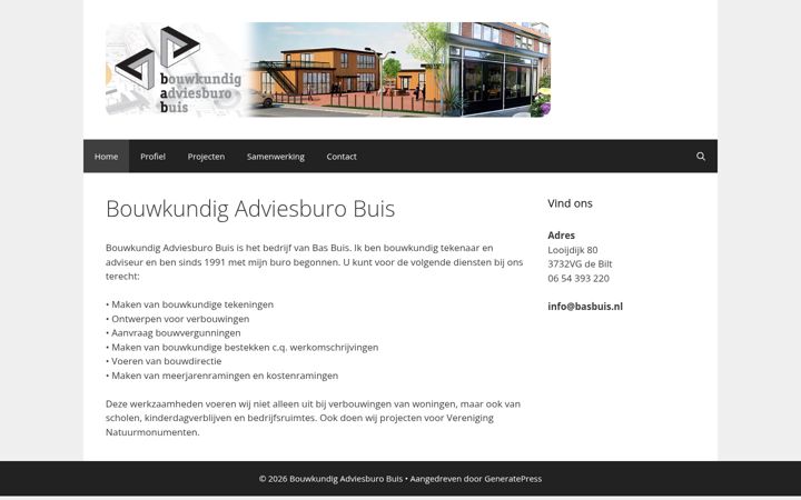 Screenshot of basbuis.nl