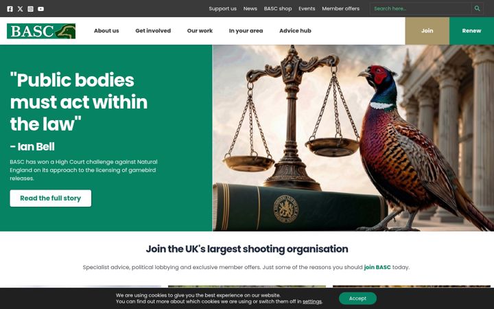 Screenshot of basc.org.uk