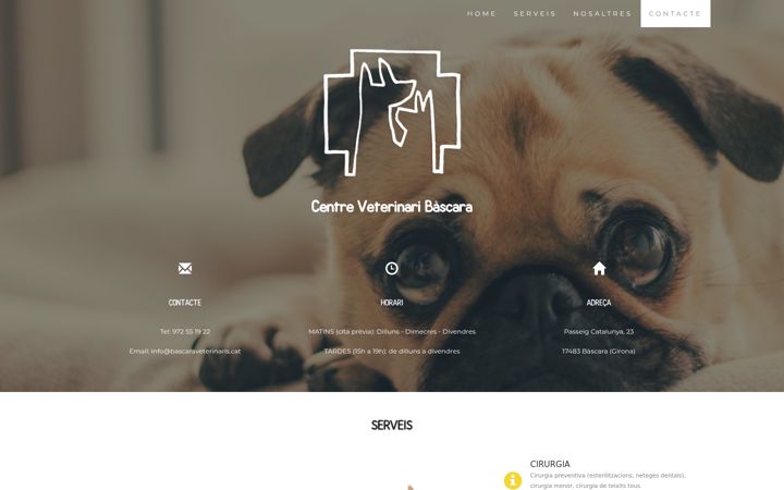 Screenshot of bascaraveterinaris.cat