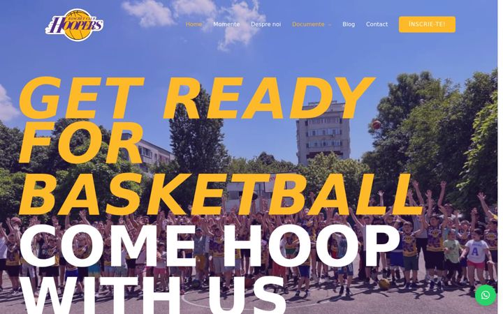 Screenshot of baschetclubhoopers.ro