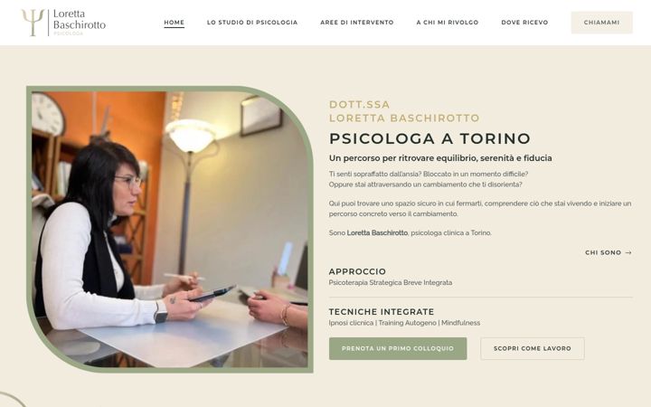 Screenshot of baschirottopsicologa-torino.com
