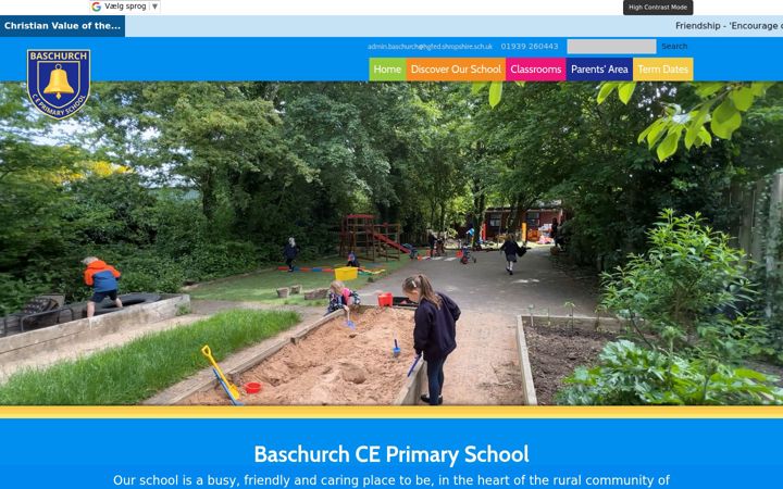 Screenshot of baschurchprimary.org.uk