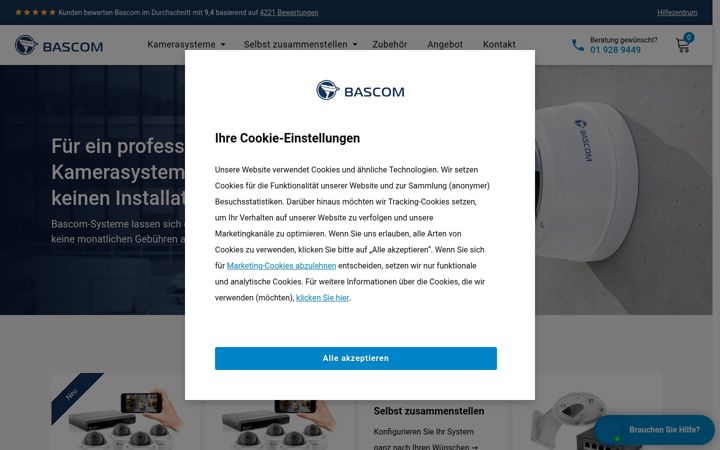 Екранна снимка на bascom-kameras.at