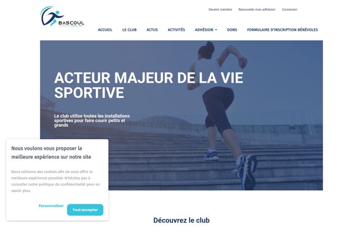 Screenshot of bascoulrunningclub.fr