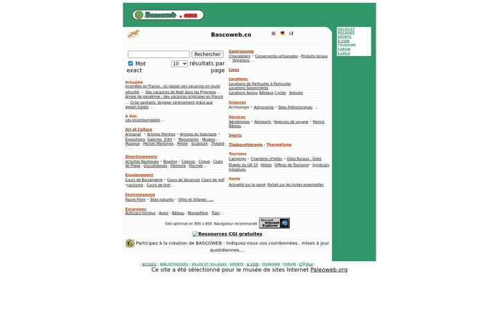 Screenshot of bascoweb.com