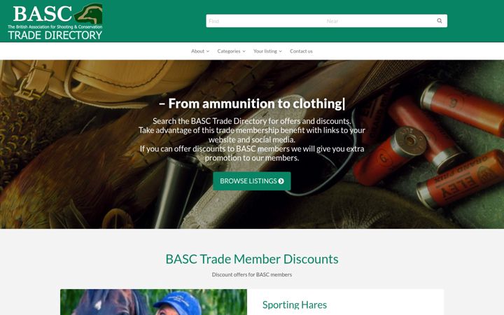 Screenshot of basctradedirectory.org.uk