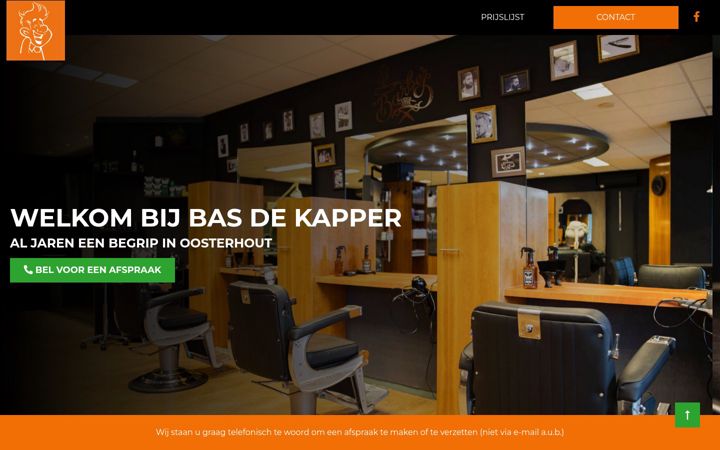 Screenshot of basdekapper.nl
