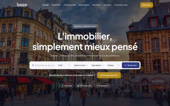 Screenshot of base-immo.fr