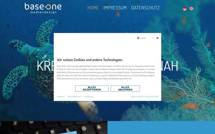Screenshot von base-one.de