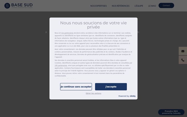 Screenshot of base-sud.com