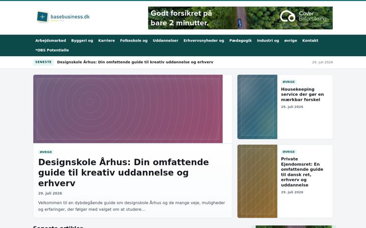 Screenshot of basebusiness.dk