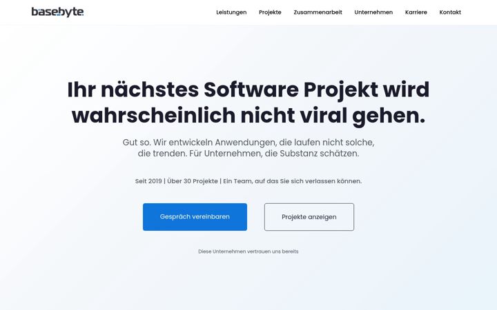 Screenshot of basebyte.com