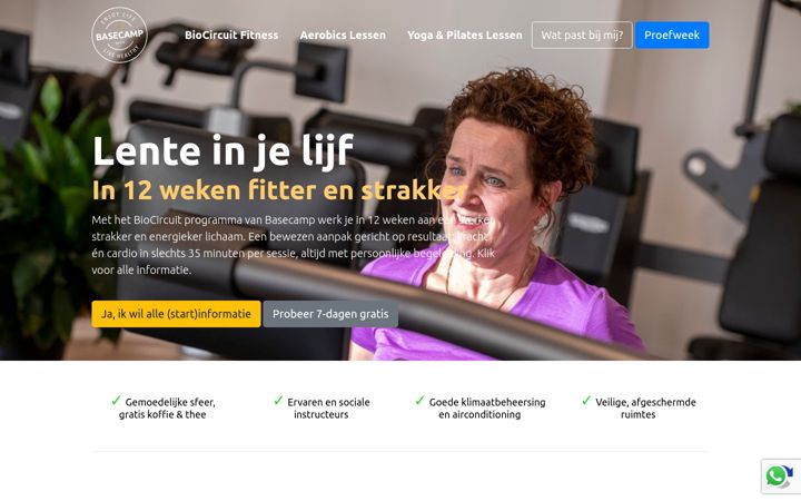 Screenshot of basecampfitness.nl