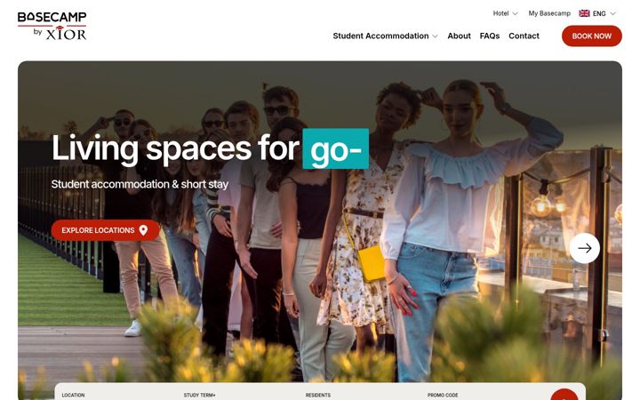 Screenshot of basecampstudent.com