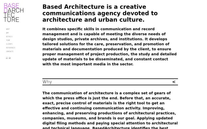 Screenshot of basedarchitecture.com