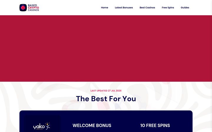 Screenshot of basedcryptocasinos.com