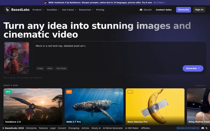 Screenshot of basedlabs.ai