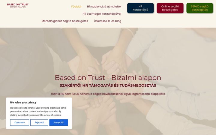 Screenshot of basedontrust.com