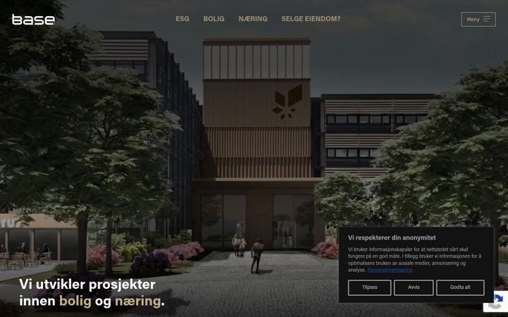 Screenshot ta' basegruppen.no