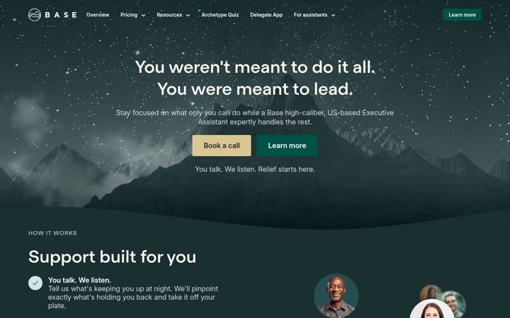Screenshot of basehq.com
