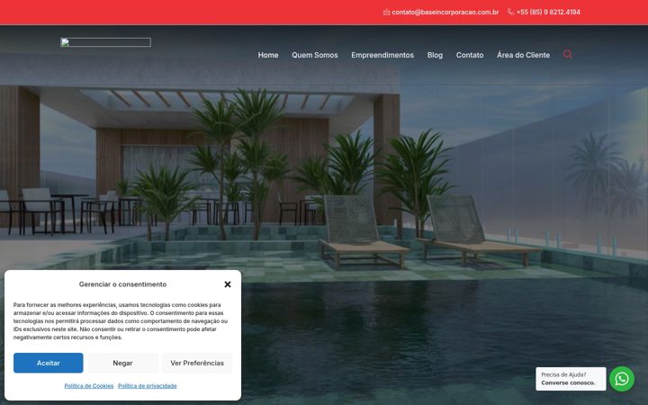 Screenshot of baseincorporacao.com.br