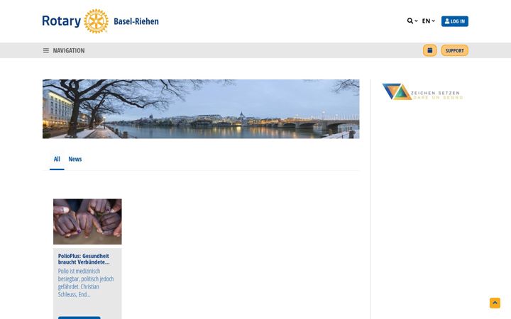 Screenshot of basel-riehen-rotary.ch