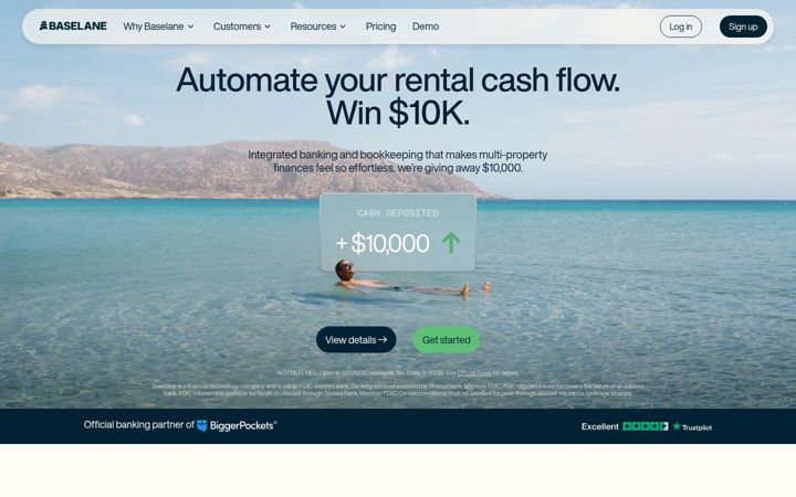 Screenshot of baselane.com
