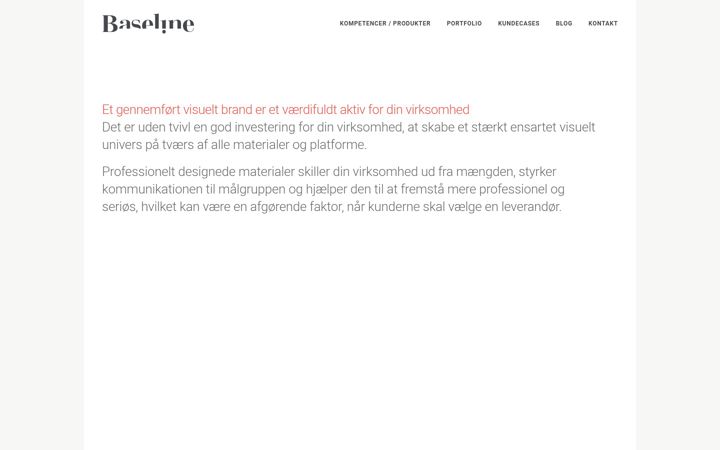 Screenshot of baseline-design.dk