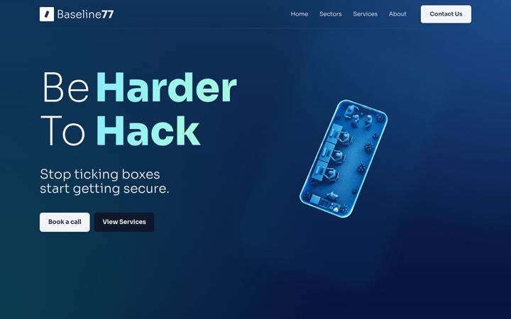 Screenshot of baseline77.com