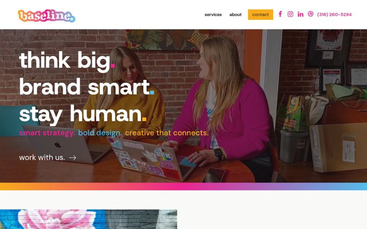 Screenshot of baselinecreative.com
