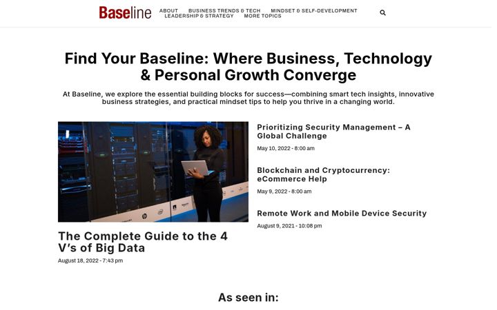 Screenshot of baselinemag.com