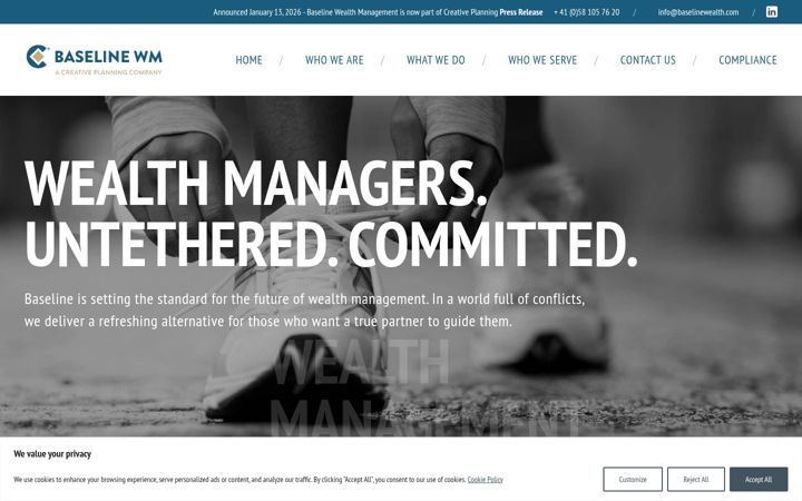 Screenshot of baselinewealth.com