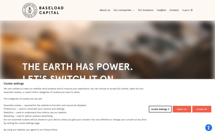 Screenshot of baseloadcap.com