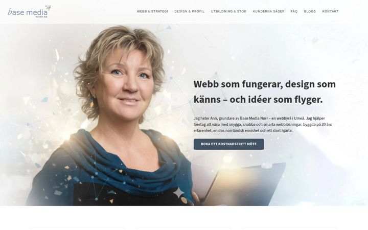 Screenshot of basemedianorr.se