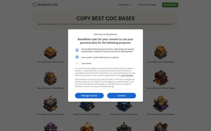 Screenshot of basemelon.com