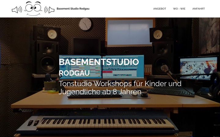Screenshot of basement-studio-rodgau.de