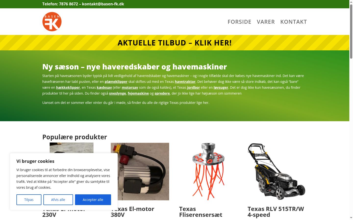 Screenshot des Einwilligungsbanners vor jeglicher Interaktion