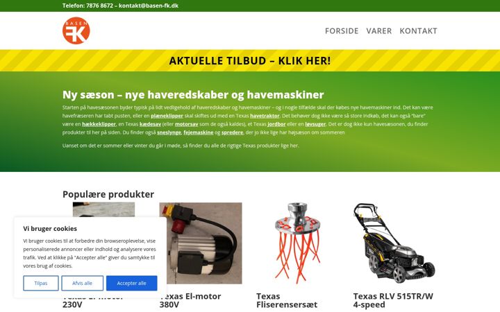 Screenshot of basen-fk.dk